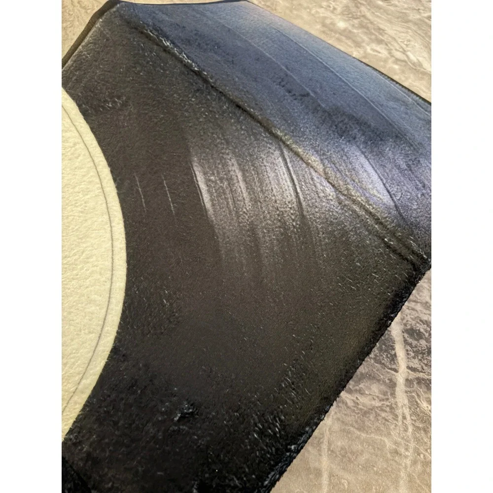 Record Player Vinyl Record Semi Circle Door Mat Rug